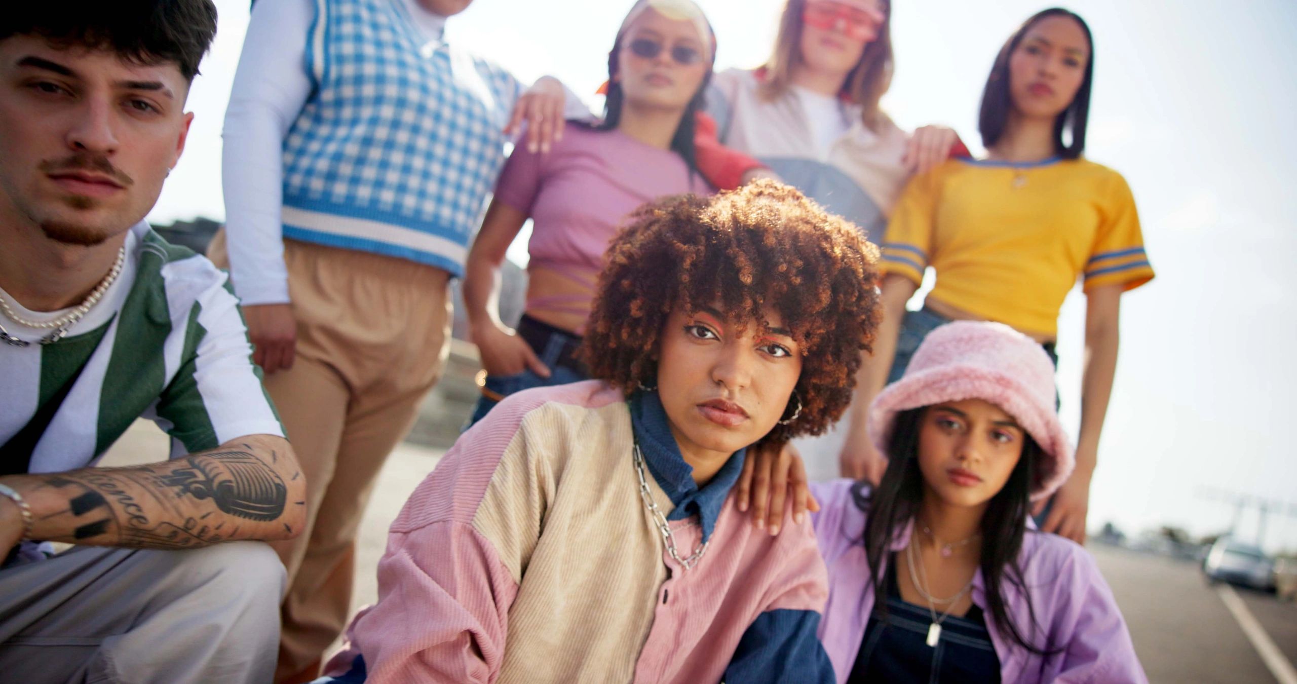 modern fashion lifestyle group diverse
